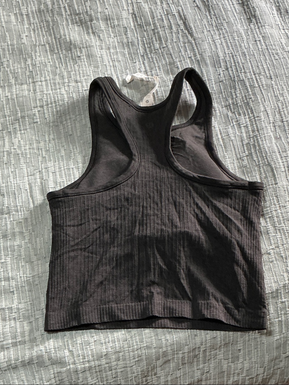 lululemon athletica Black Ribbed Cropped Tank - Picture 3 of 3